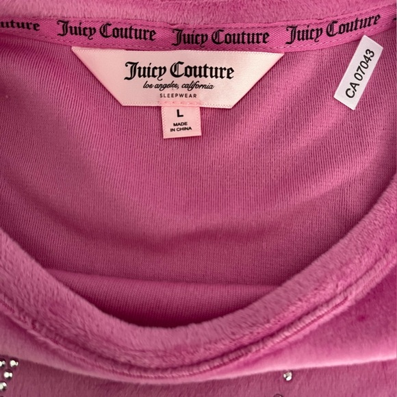 Juicy Couture Pink Velour Top NWT - Picture 8 of 10